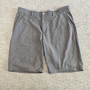 Adidas Shorts Men's 36 Shorts Golf Grey Performance Stretch Chino Flat Front